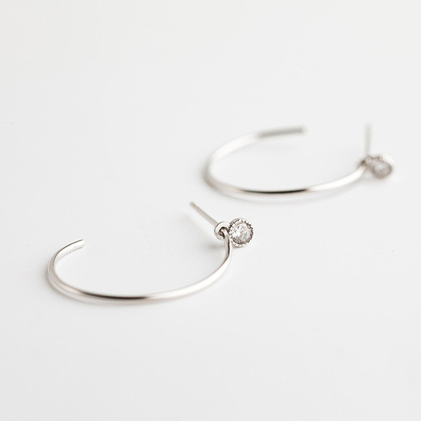 A32714 s925 sterling silver fashion handmade silver earrings