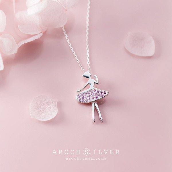 A35236 s925 sterling silver sweet necklace