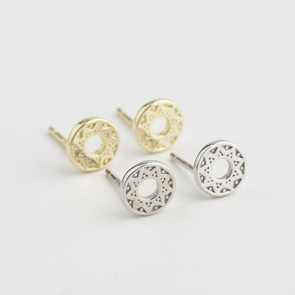 A32744 s925 sterling silver stars chic silver fashion silver silver earrings