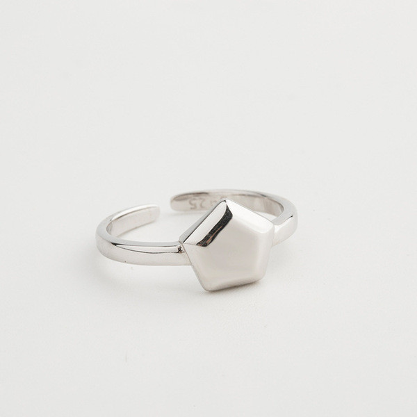 A32514 s925 sterling silver adjustable trendy star silver chic fashion silver ring