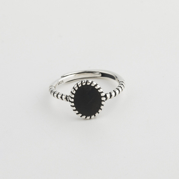 A32516 s925 sterling silver rope trendy unique silver adjustable vintage ring