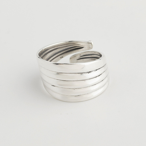 A32505 s925 sterling silver spiral unique fashion silver vintage ring