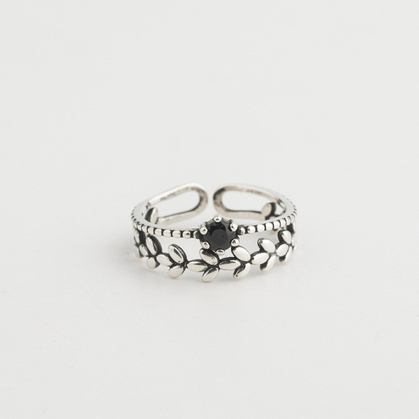 A32512 s925 sterling silver simple silver chic silver ring
