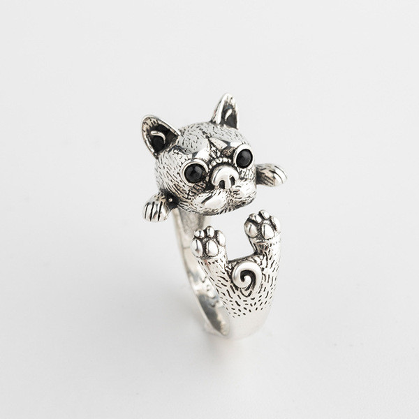 A32508 s925 sterling silver vintage silver adjustable trendy silver ring