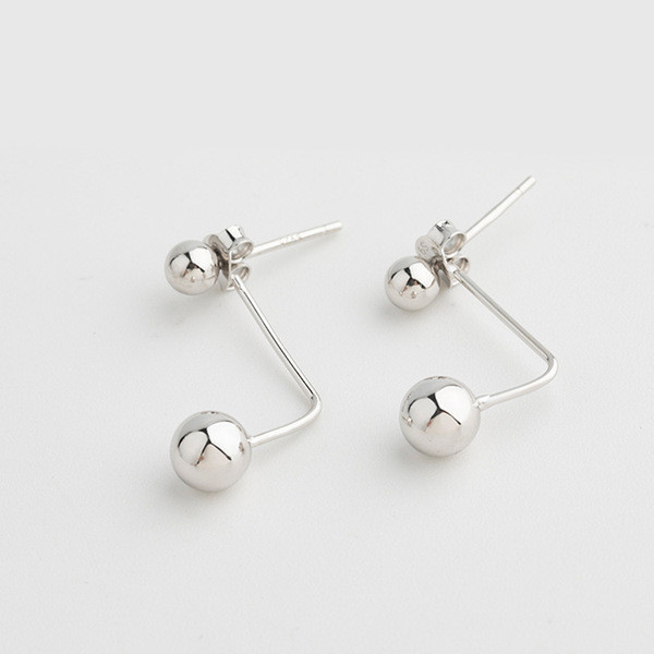 A32754 s925 sterling silver chic fashion silver unique earrings