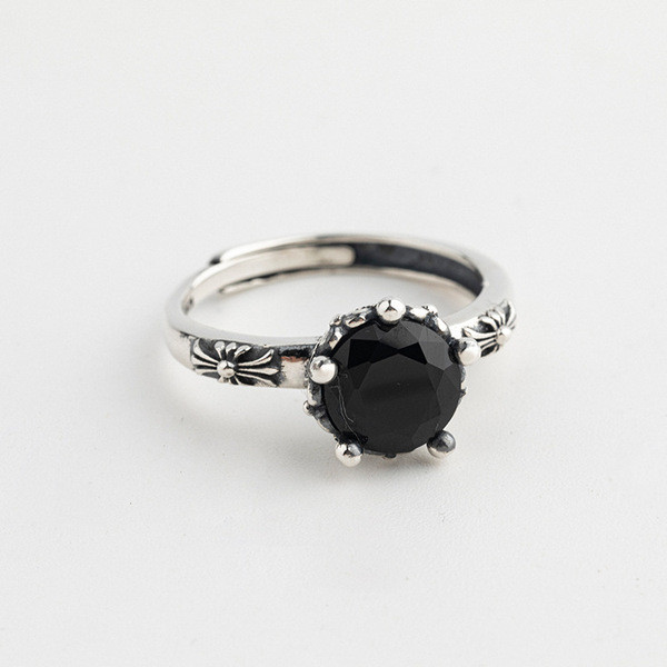 A32488 s925 sterling silver adjustable cubiczirconia silver fashion trendy ring
