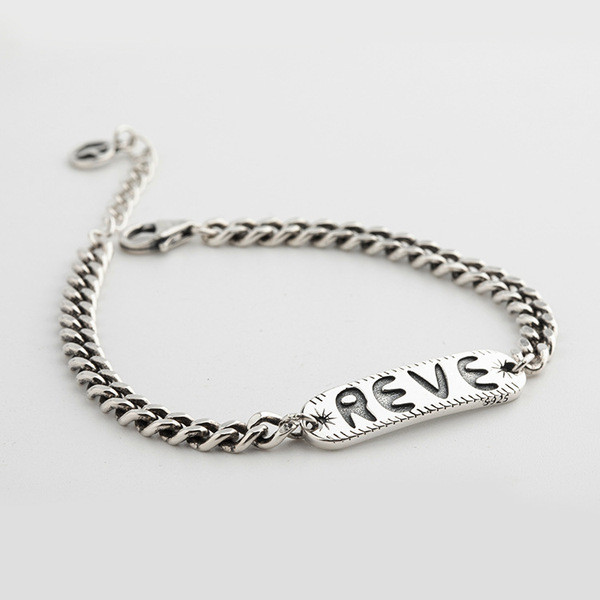 A32921 s925 sterling silver chic vintage silver trendy chic silver bracelet