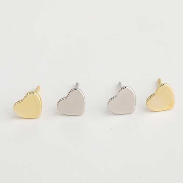 A32766 s925 sterling silver heart silver chic silver earrings