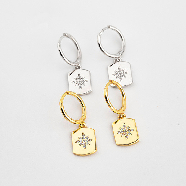 A32791 s925 sterling silver chic silver fashion unique silver earrings