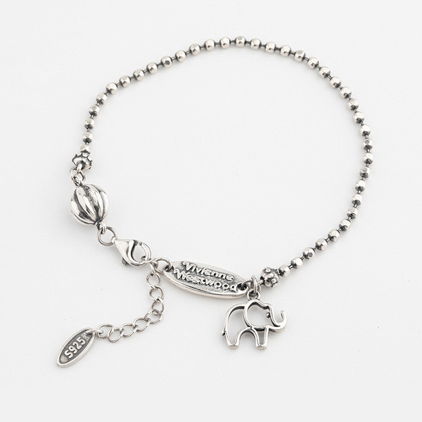 A32914 s925 sterling silver chic silver trendy simple bead bracelet