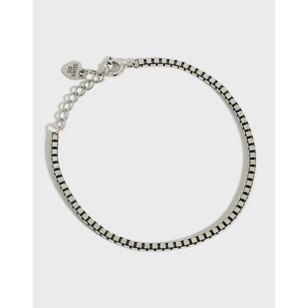 A36523 s925 sterling silver charm simple charm bracelet
