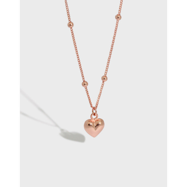 A31506 heartshape s925 sterling silver necklace