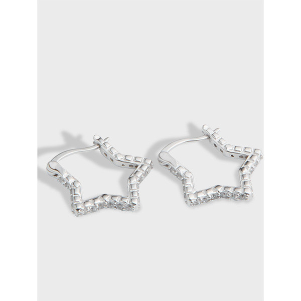 A32750 chic design cubiczirconia star earrings