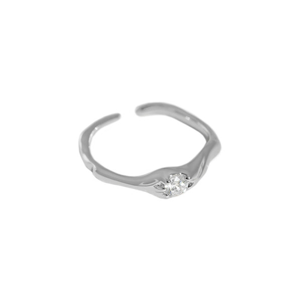 A37608 design simple elegant cubic zirconia s925 sterling silver ring