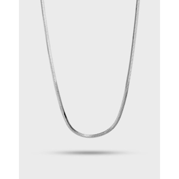 A31481 chic simple square snakecha925 sterling silver necklace