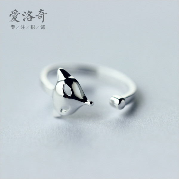 A36142 s925 sterling silver sweet cute adjustable ring