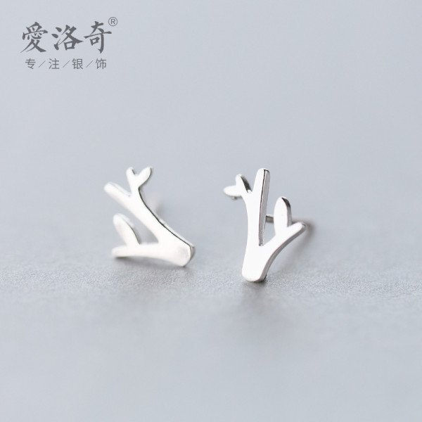A35887 s925 sterling silver tree earrings