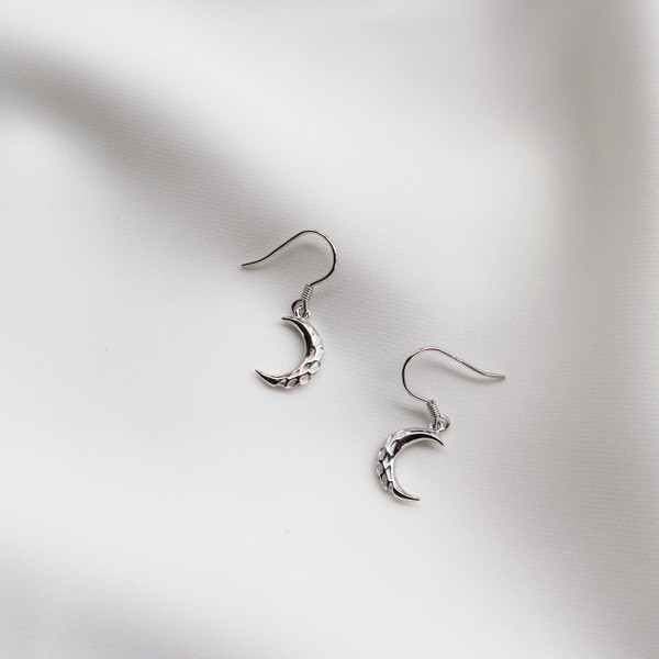 S11270 925 sterling silver hot fashion small moon earrings hot
