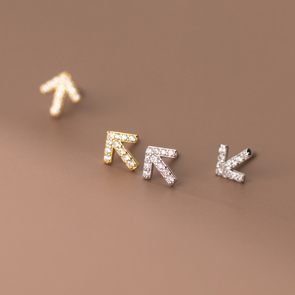 A35580 s925 sterling silver sparkling earrings