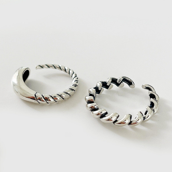 A32696 minimalist 925 sterling silver heart ring