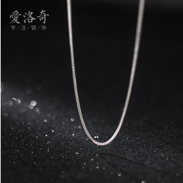 A32429 s925 sterling silver chic unique chain necklace