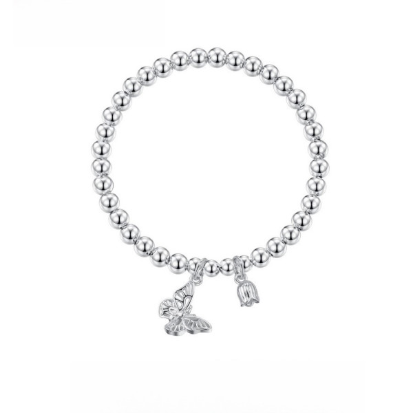 A43109 s925 silver trendy sweet butterfly charm design bracelet