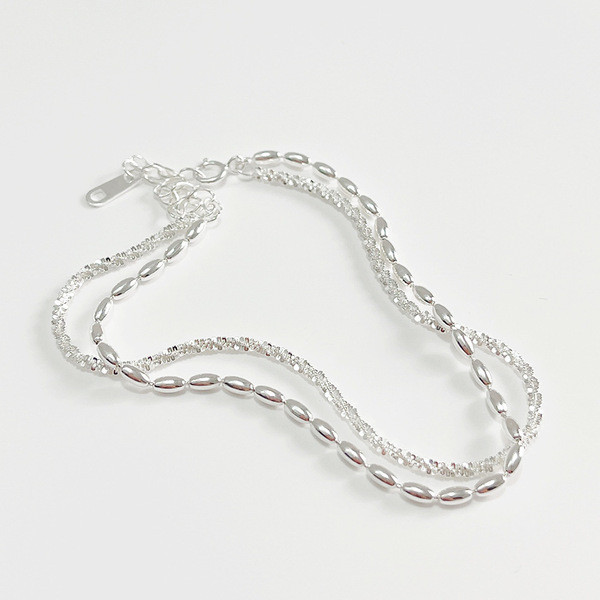 A32934 fashion trendy s925 sterling silver chain silver bracelet