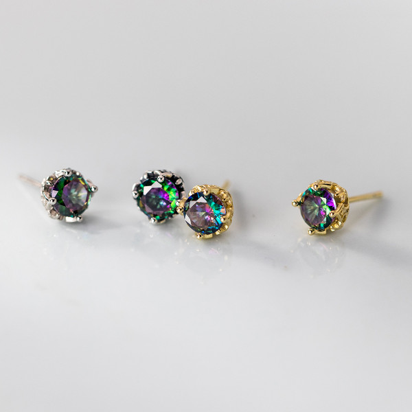 A37875 s925 sterling silver thai rhinestone stud cute design elegant earrings