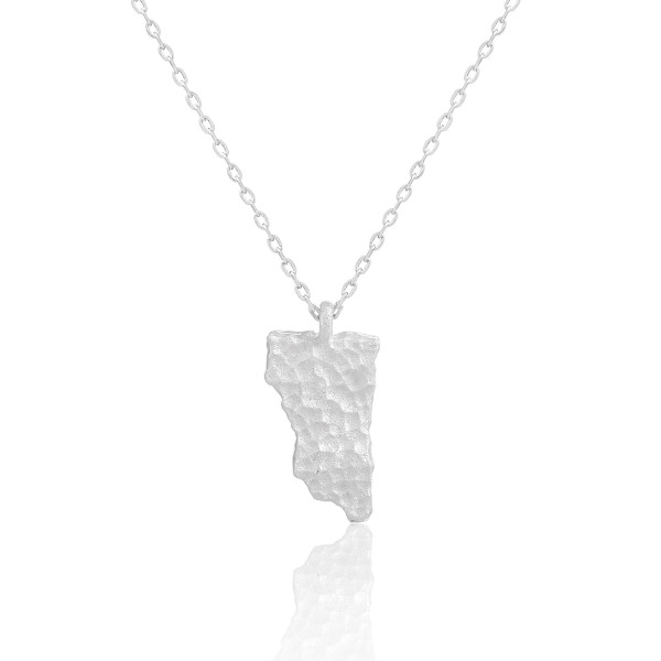 A42589 geometric square s925 sterling silver unique necklace