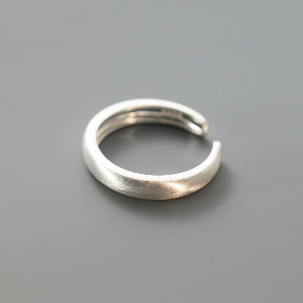 A41420 s925 sterling silver simple adjustable sweet design ring