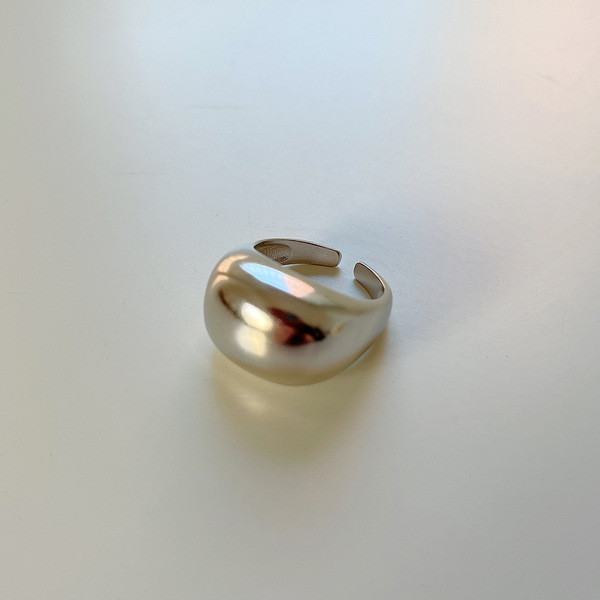 A32623 925 sterling silver minimalist designins red ring