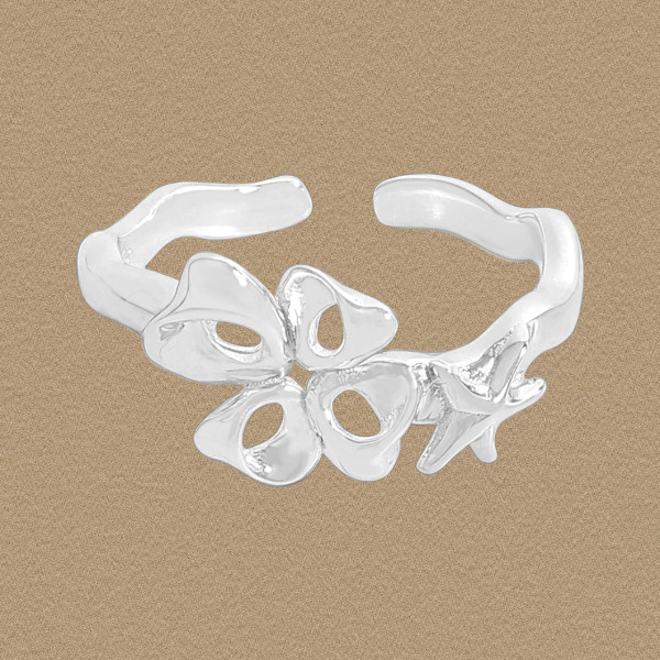 A45474 heart stars sterling silver s925 ring