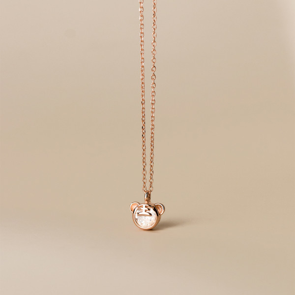 A35270 s925 sterling silver cubiczirconia necklace
