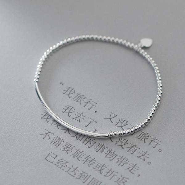 A35013 s925 sterling silver fashion charm bracelet