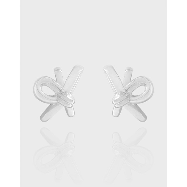 A42426 design butterfly stud sterling silver s925 earrings