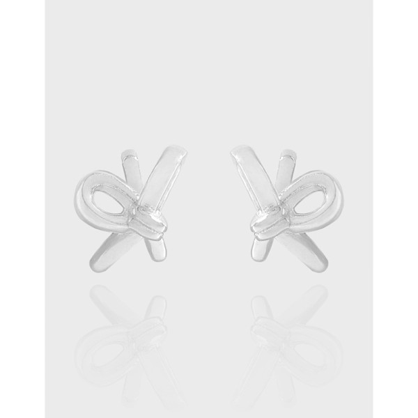 A42426 design butterfly stud sterling silver s925 earrings