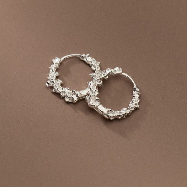 A42449 s925 sterling silver elegant design earrings
