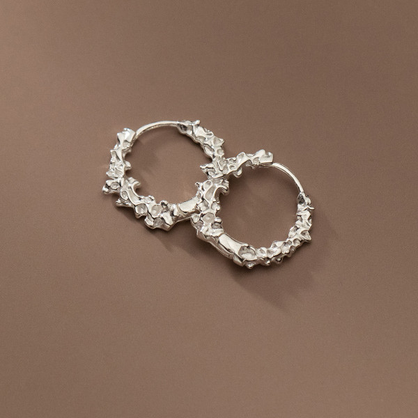 A42449 s925 sterling silver elegant design earrings