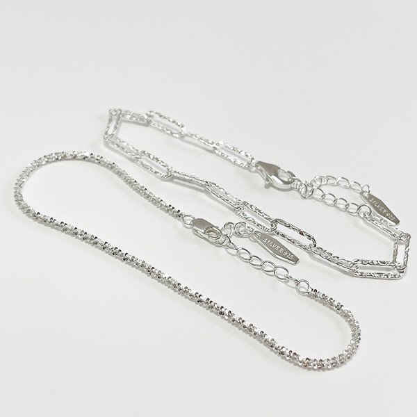 A32933 fashion trendy s925 sterling silver chain silver bracelet