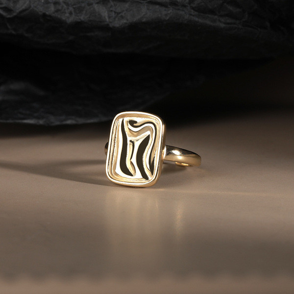 A33420 vintage 925 sterling silver design unique fashion adjustable ring