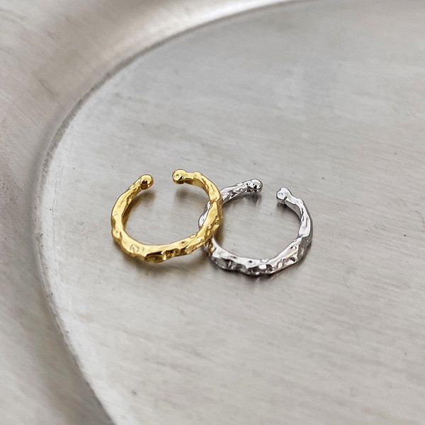 A32569 simple designs925 sterling silver cliponins piercing clipon ring