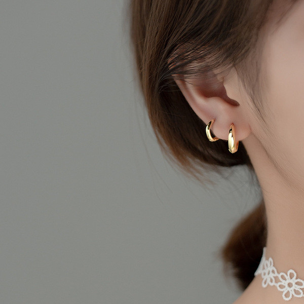 A32226 s925 sterling silver design geometric trendy earrings