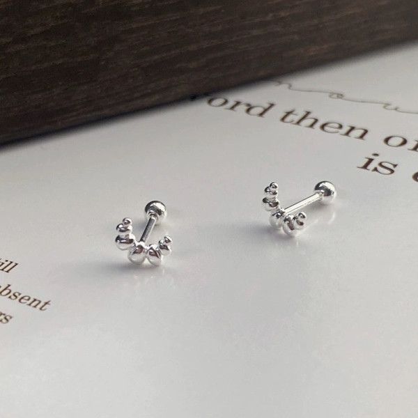 A43111 s925 sterling silver trendy sweet stud design earrings