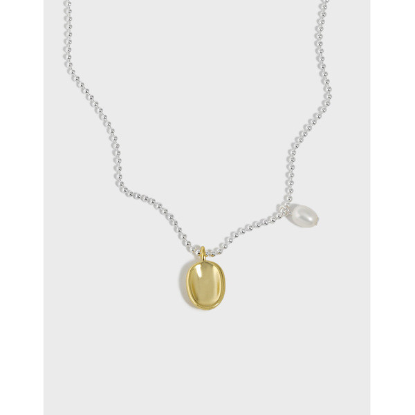 A34191 design freshwaterpearl beads925 sterling silver necklace