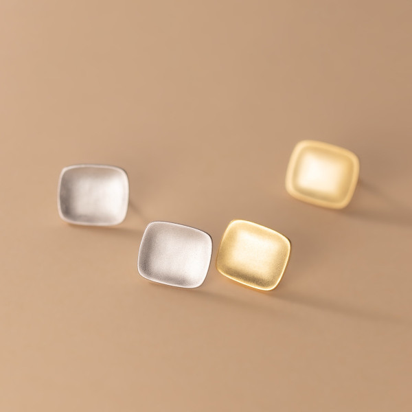 A35458 s925 sterling silver geometric earrings