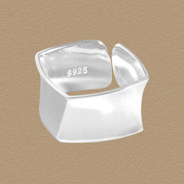 A44289 double wide sterling silver s925 ring