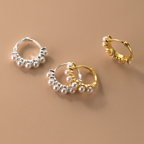 A38136 s925 sterling silver design elegant earrings