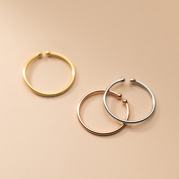 A32173 s925 sterling silver chic unique adjustable ring
