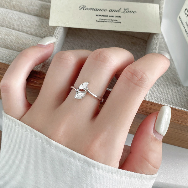 A46412 s925 sterling silver simple elegant ring