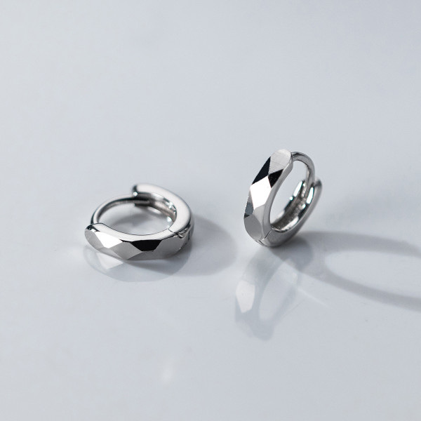 A38473 s925 sterling silver rhombic cute design geometric earrings
